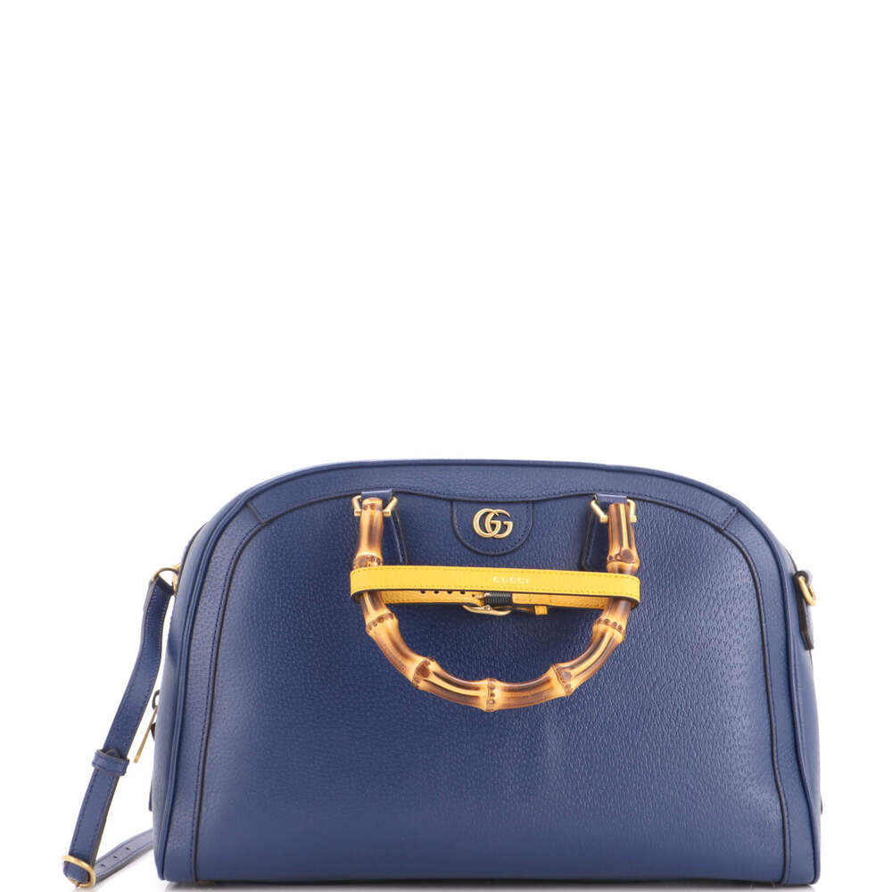 Gucci Medium Diana NM Bamboo Handle Duffle Bag Leather